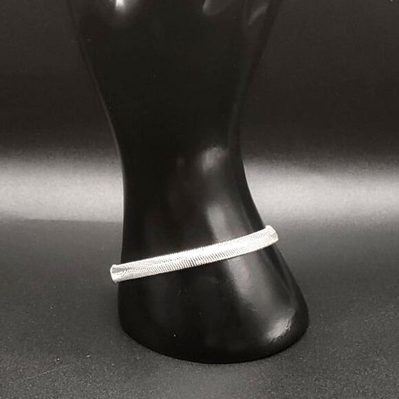 925 Sterling Silver Snake Chain Bracelet 6mm. x 8 in. Anniversary Birthday Gift